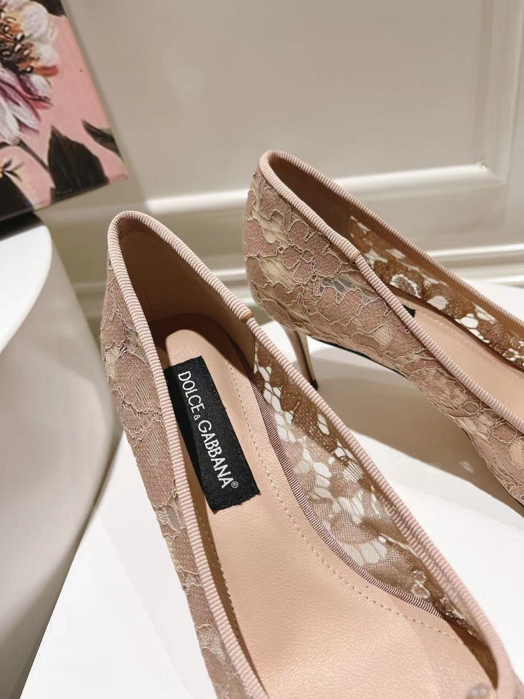 Dolce & Gabbana DG Women's Lace-Mesh Heels