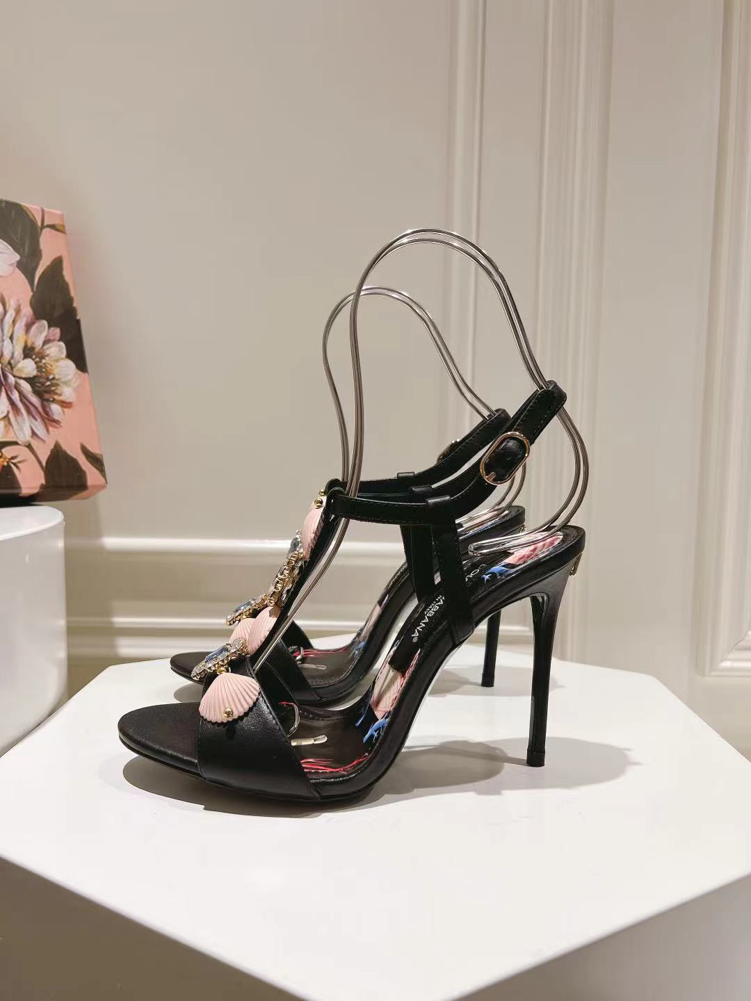 Dolce & Gabbana DG Women's Crystal-Embellished Sandals