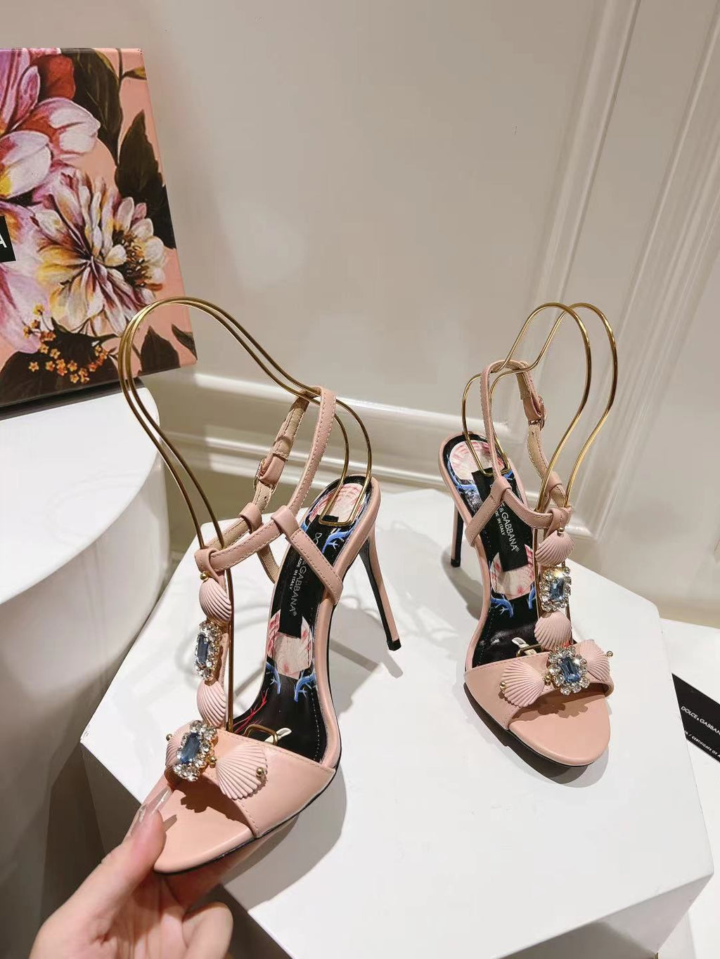 Dolce & Gabbana DG Women's Crystal-Embellished Sandals