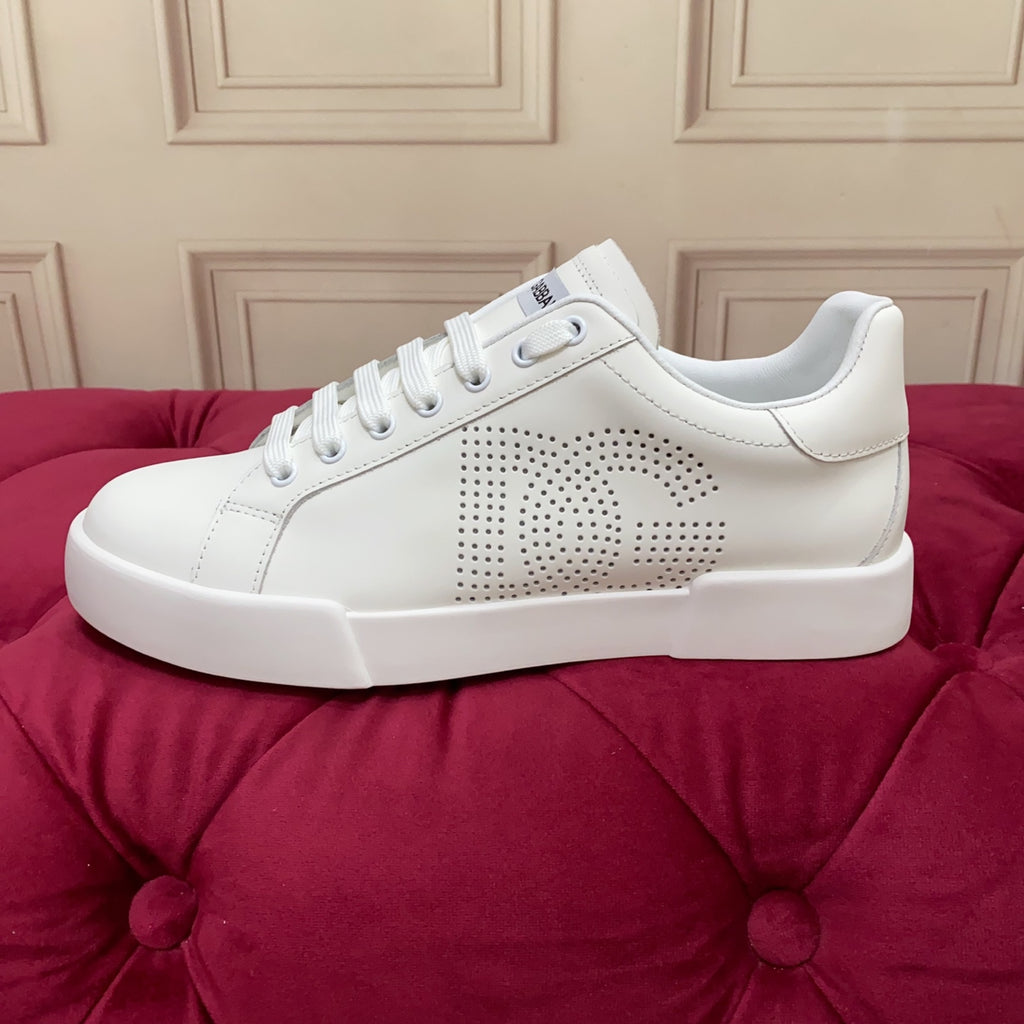 Dolce & Gabbana DG Heavy-Craft Calfskin Sneakers with 5D Accents