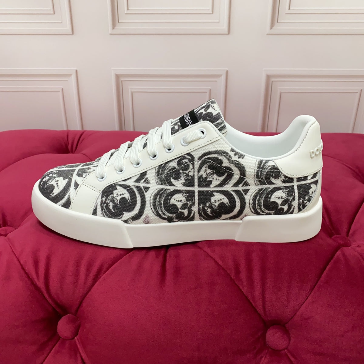 Dolce & Gabbana DG Heavy-Craft Calfskin Sneakers with 5D Accents