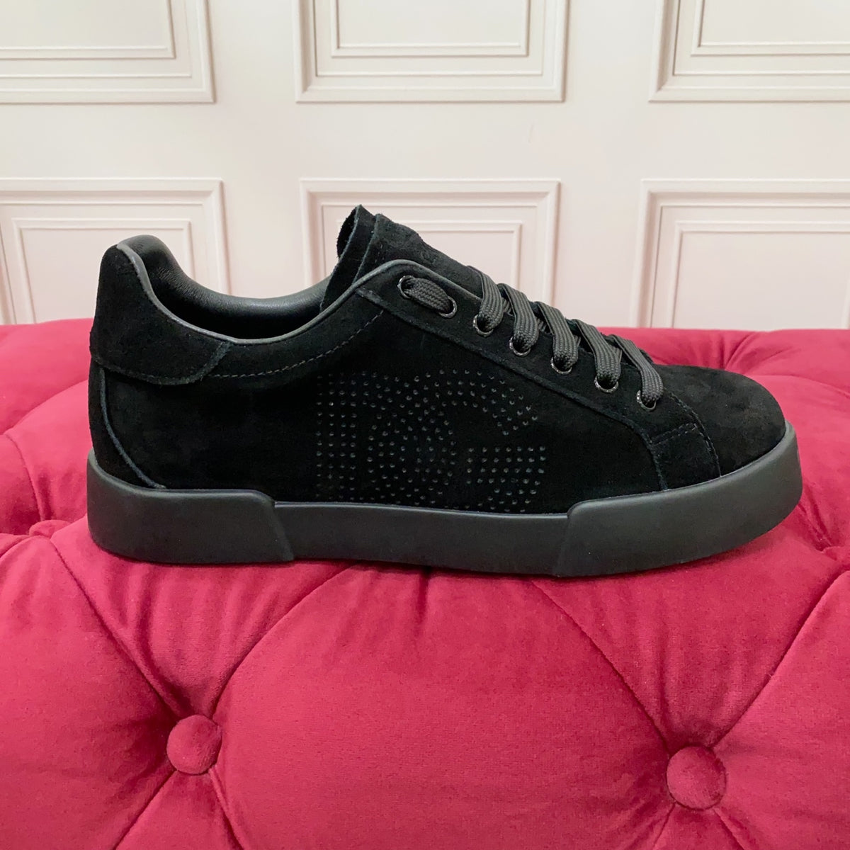 Dolce & Gabbana DG Heavy-Craft Calfskin Sneakers with 5D Accents