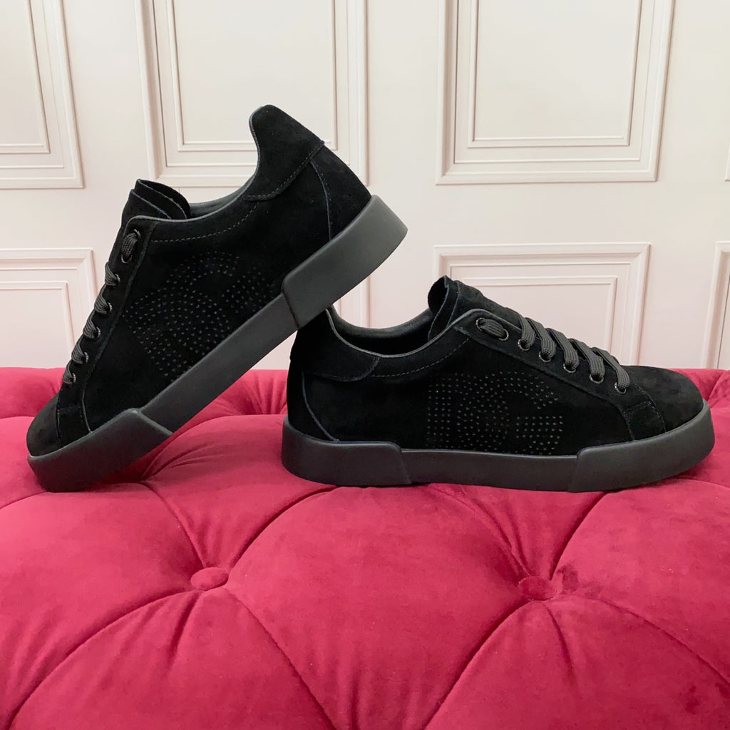 Dolce & Gabbana DG Heavy-Craft Calfskin Sneakers with 5D Accents