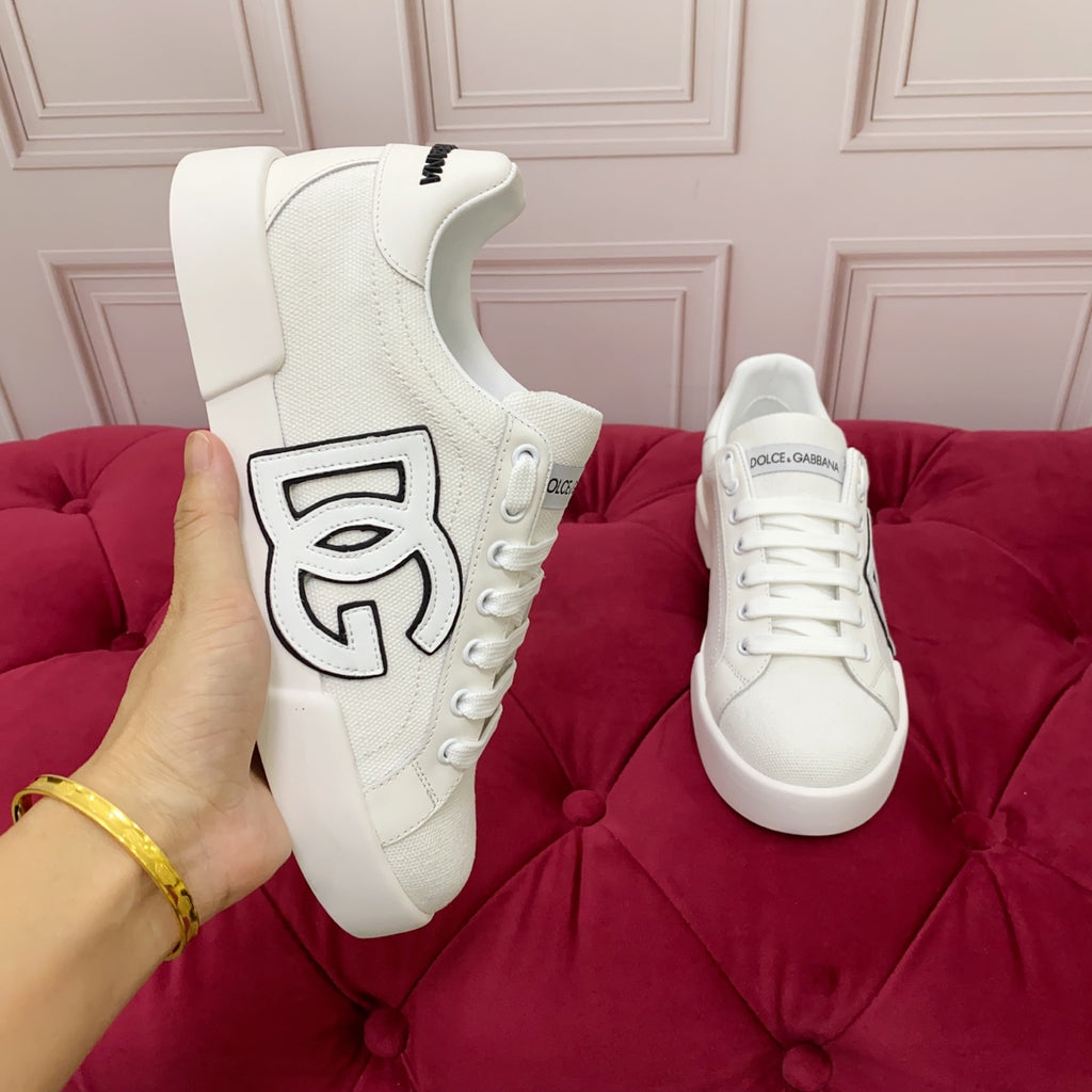 Dolce & Gabbana DG Heavy-Craft Calfskin Sneakers with 5D Accents