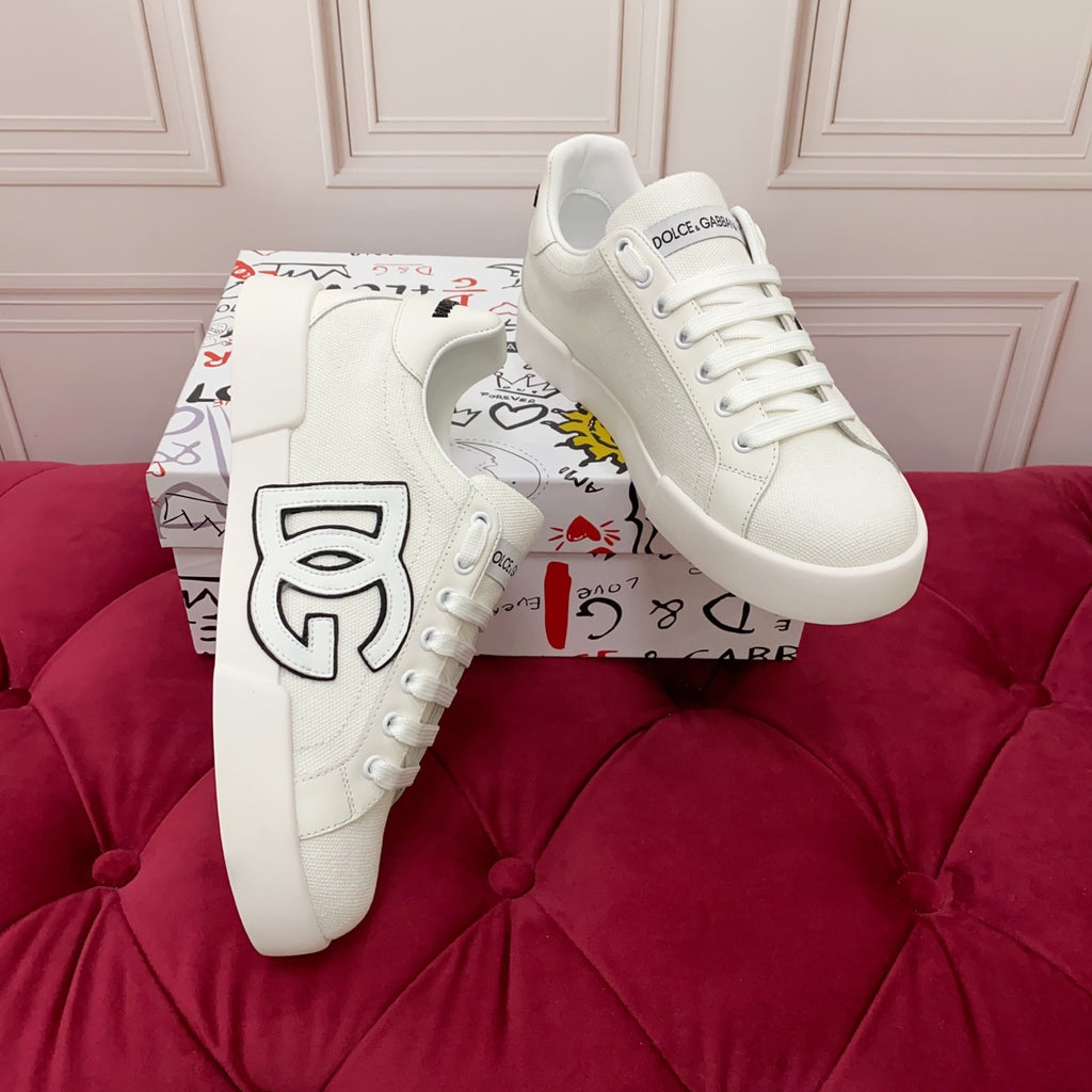Dolce & Gabbana DG Heavy-Craft Calfskin Sneakers with 5D Accents