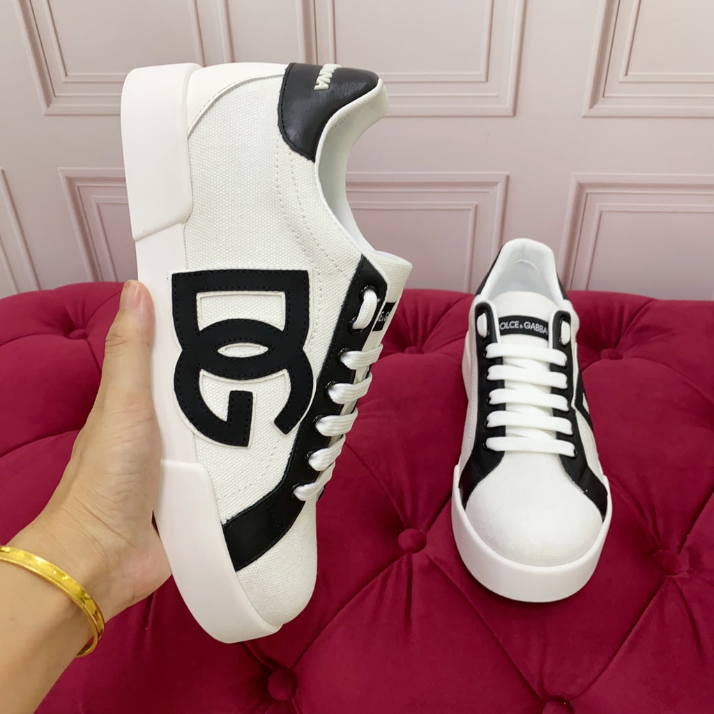 Dolce & Gabbana DG Heavy-Craft Calfskin Sneakers with 5D Accents