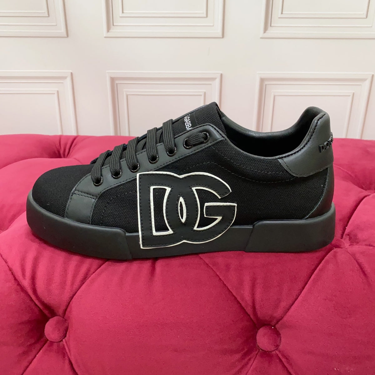 Dolce & Gabbana DG Heavy-Craft Calfskin Sneakers with 5D Accents
