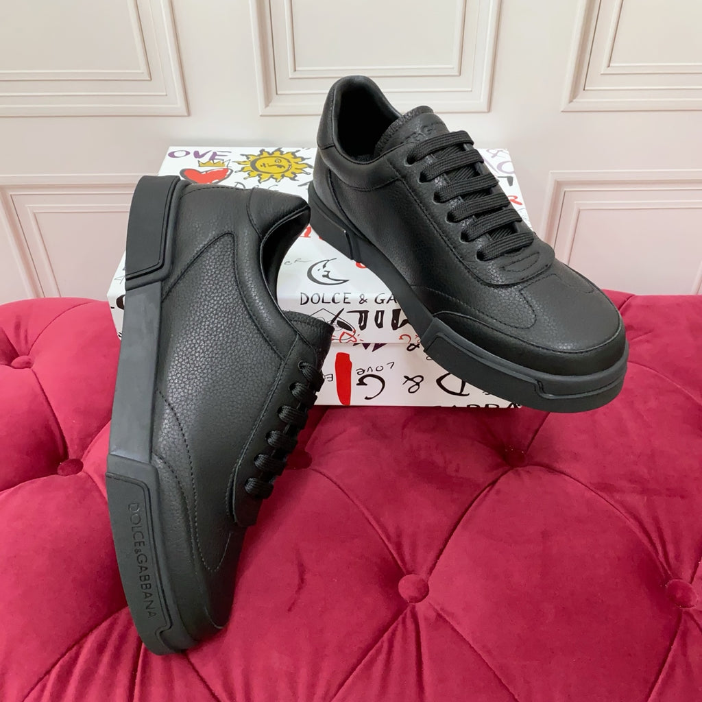 Dolce & Gabbana DG Heavy-Craft Calfskin Sneakers with 5D Accents