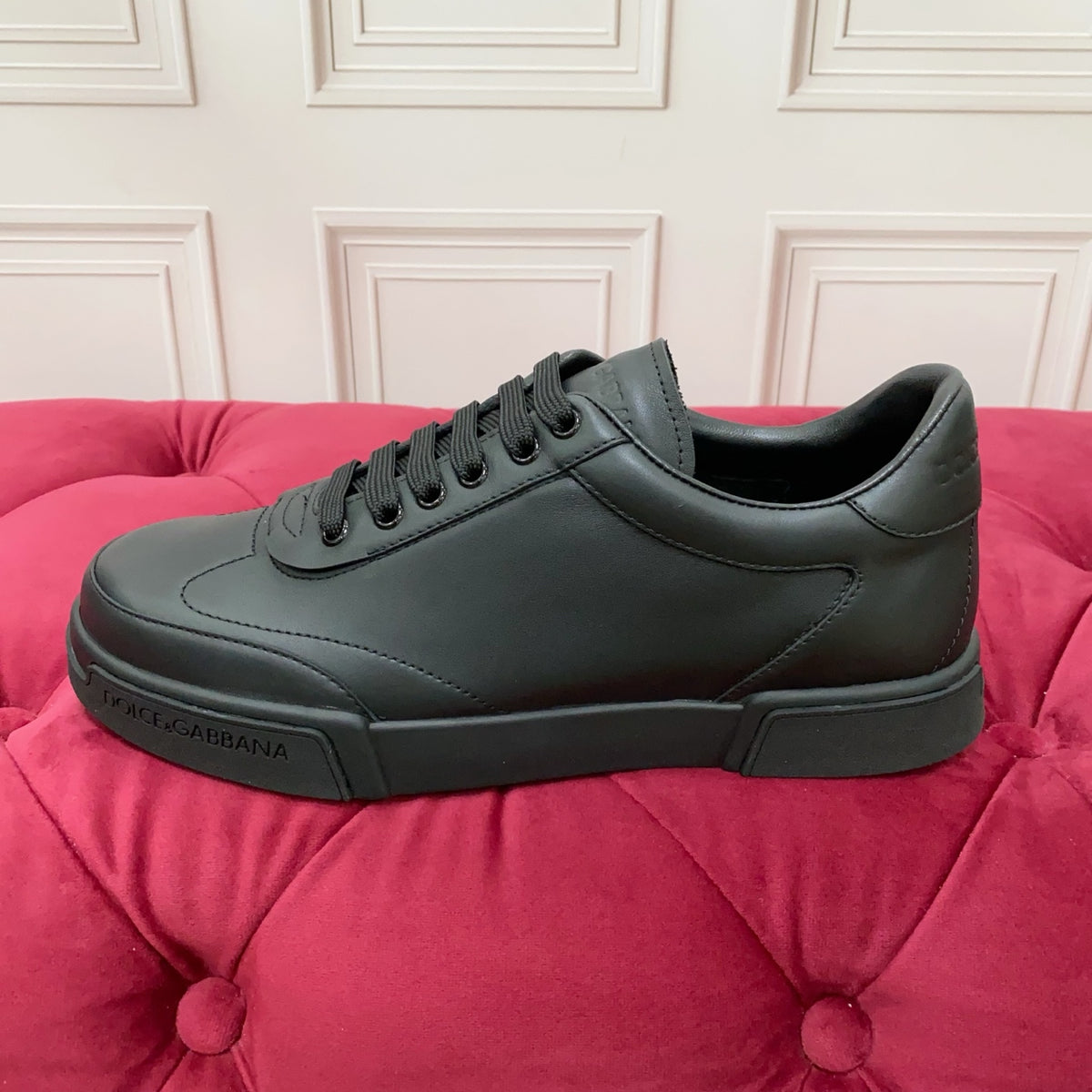 Dolce & Gabbana DG Heavy-Craft Calfskin Sneakers with 5D Accents