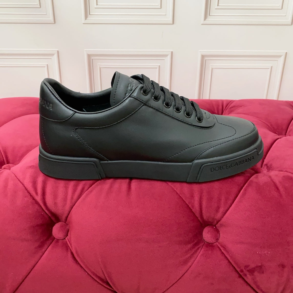 Dolce & Gabbana DG Heavy-Craft Calfskin Sneakers with 5D Accents