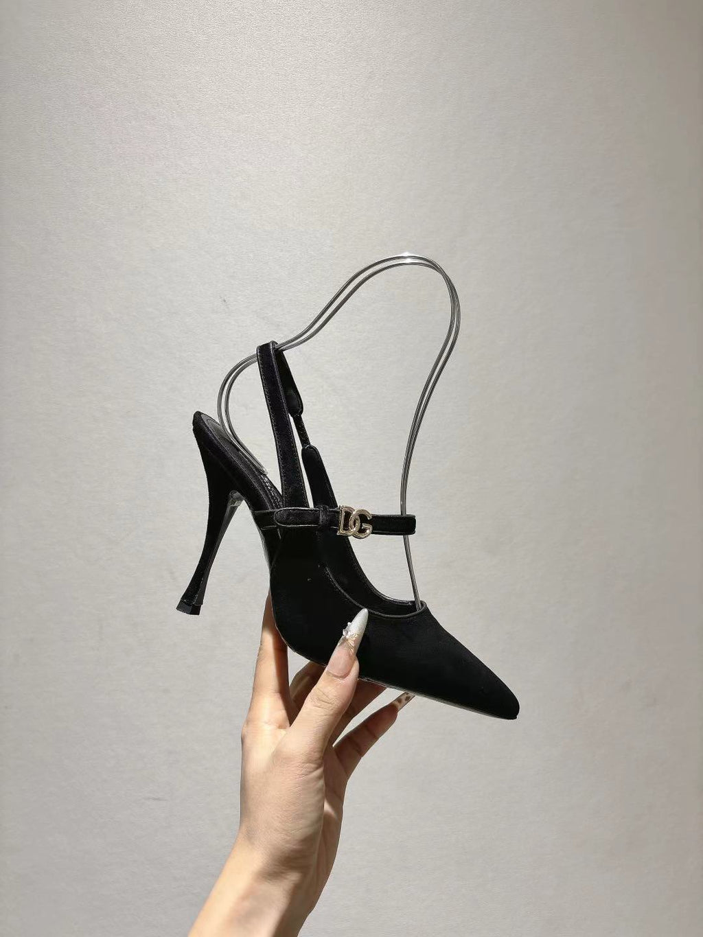 Dolce & Gabbana DG Women's Pointed-Toe Leather Heels