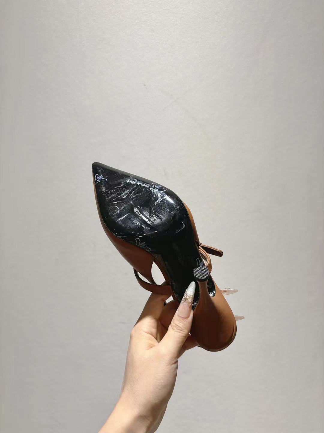 Dolce & Gabbana DG Women's Pointed-Toe Leather Heels