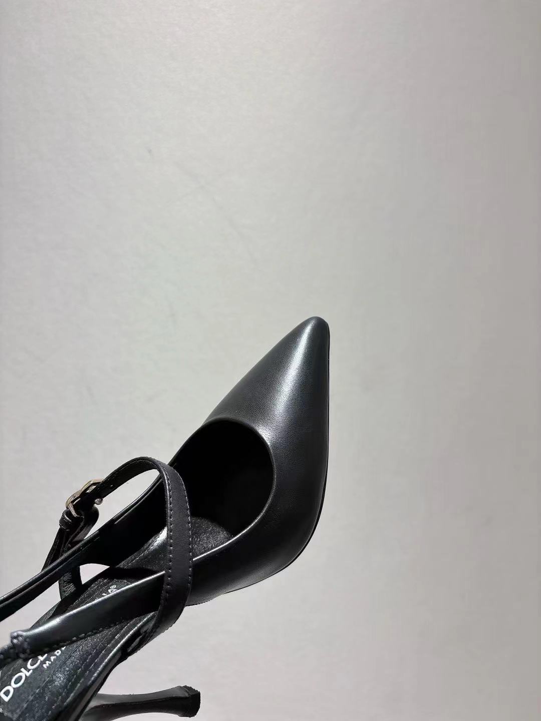 Dolce & Gabbana DG Women's Pointed-Toe Leather Heels
