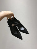 Dolce & Gabbana DG Women's Pointed-Toe Leather Heels