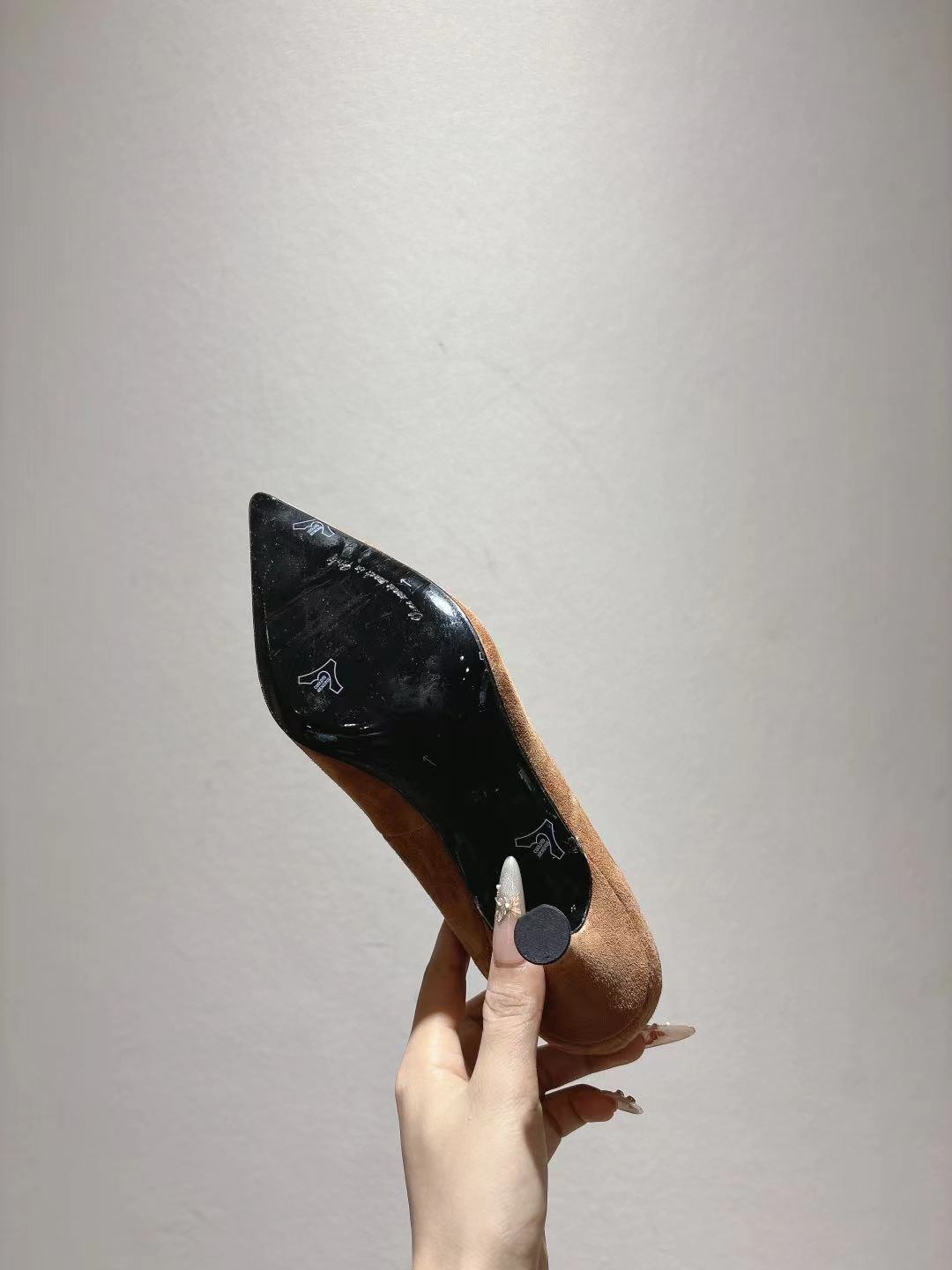 Dolce & Gabbana DG Women's Pointed-Toe Leather Heels