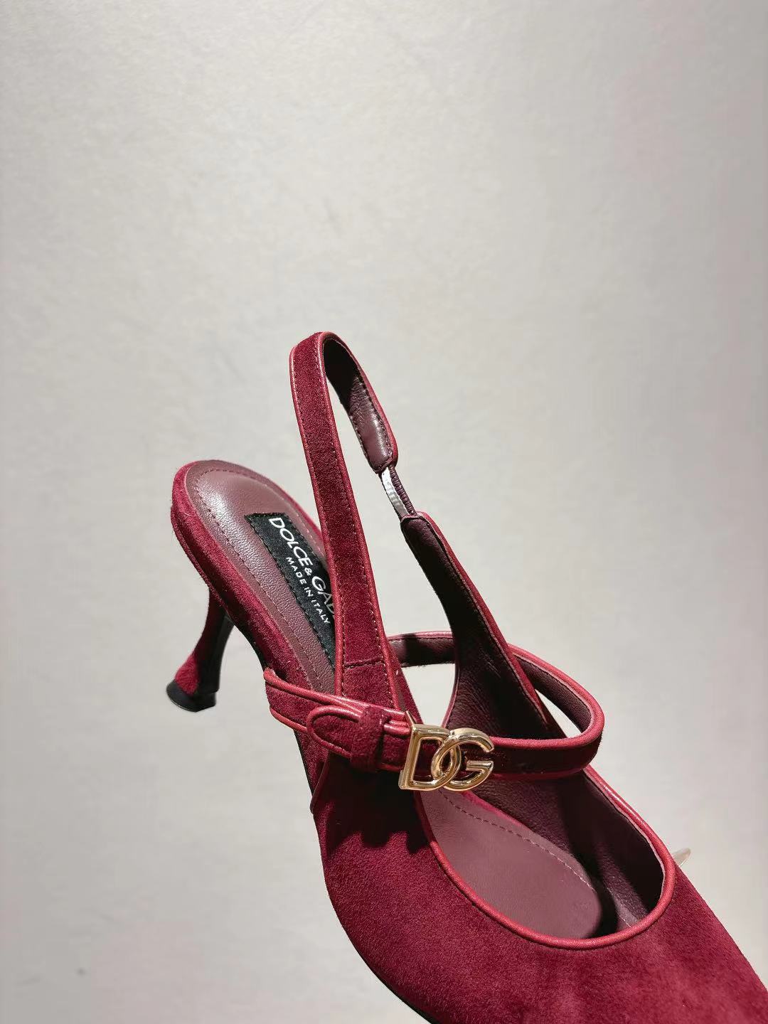 Dolce & Gabbana DG Women's Pointed-Toe Leather Heels