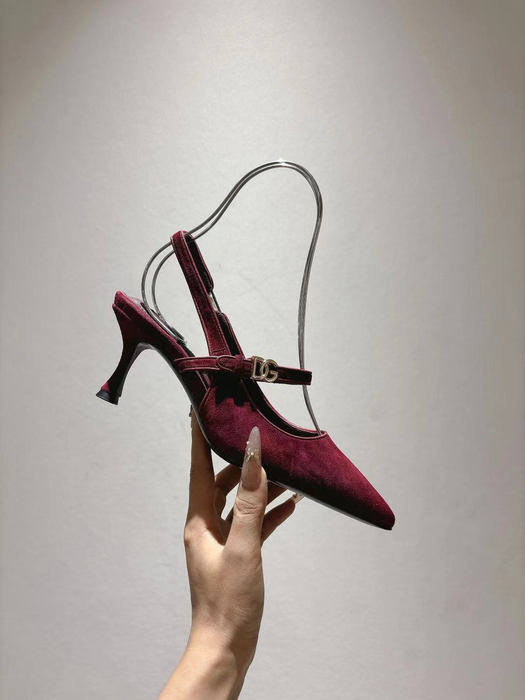 Dolce & Gabbana DG Women's Pointed-Toe Leather Heels