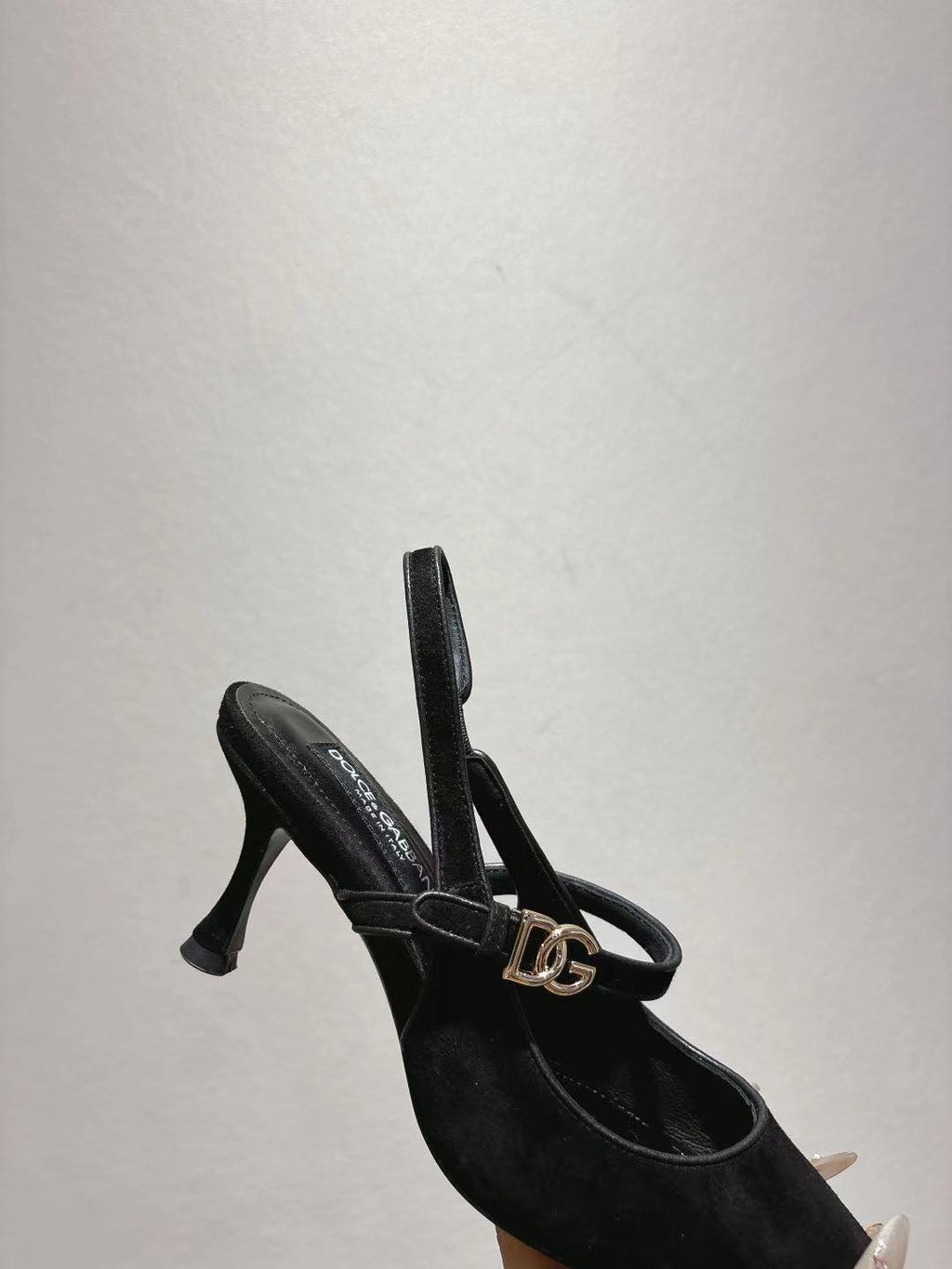 Dolce & Gabbana DG Women's Pointed-Toe Leather Heels