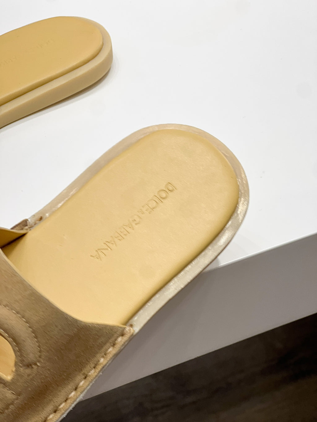 Dolce & Gabbana DG Men's Leather Strap Sandals with Aluminum Buckle