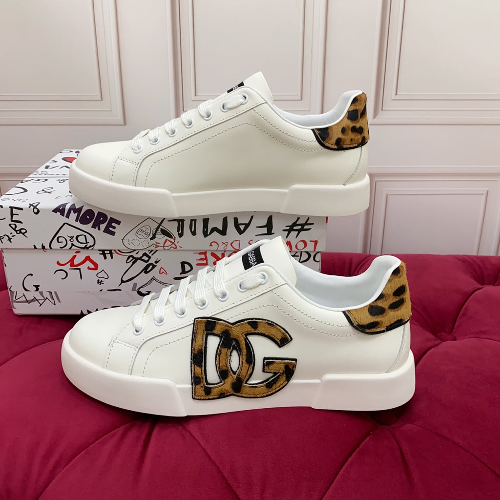 Dolce & Gabbana DG Heavy-Craft Calfskin Sneakers with 5D Accents