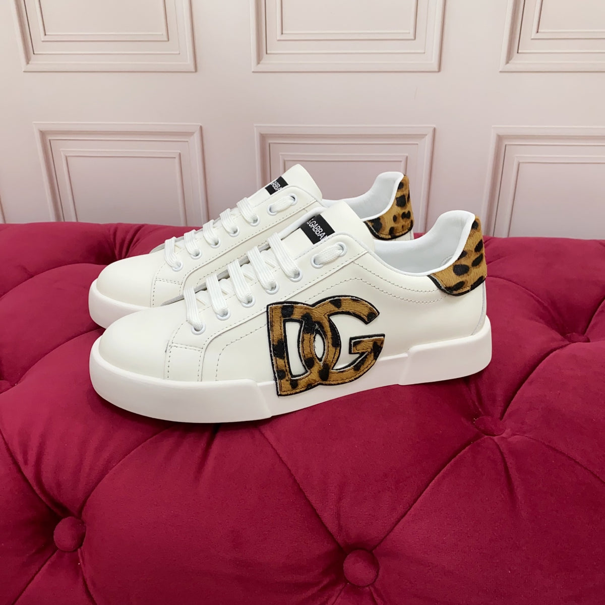 Dolce & Gabbana DG Heavy-Craft Calfskin Sneakers with 5D Accents