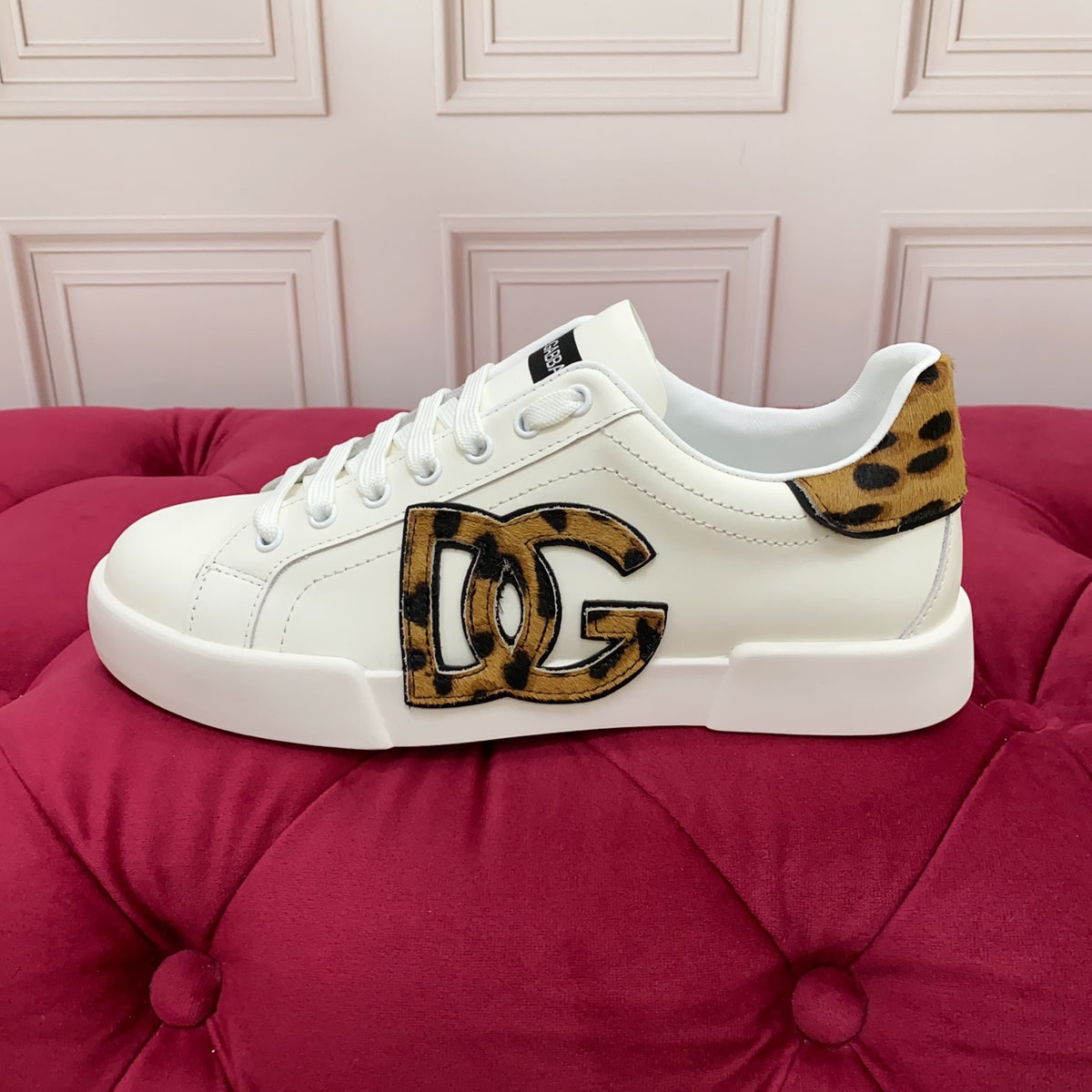 Dolce & Gabbana DG Heavy-Craft Calfskin Sneakers with 5D Accents