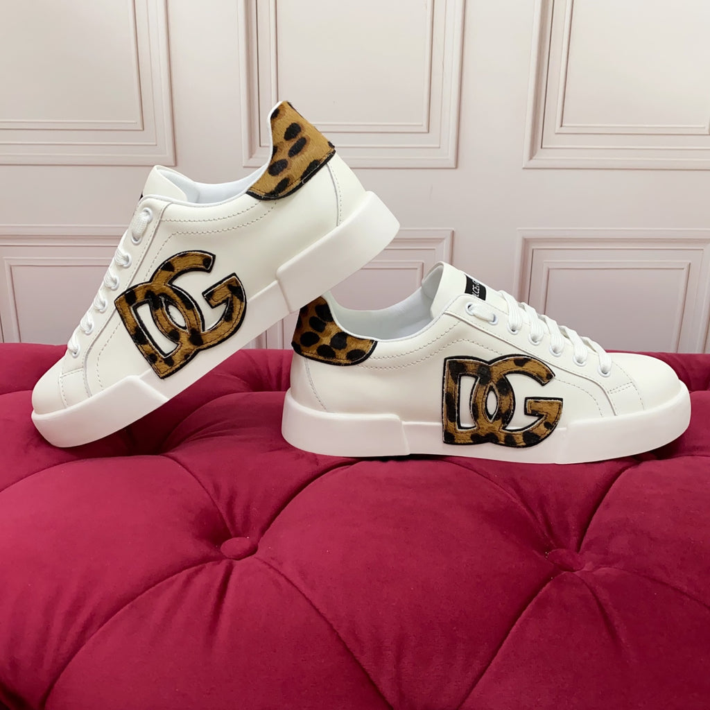 Dolce & Gabbana DG Heavy-Craft Calfskin Sneakers with 5D Accents