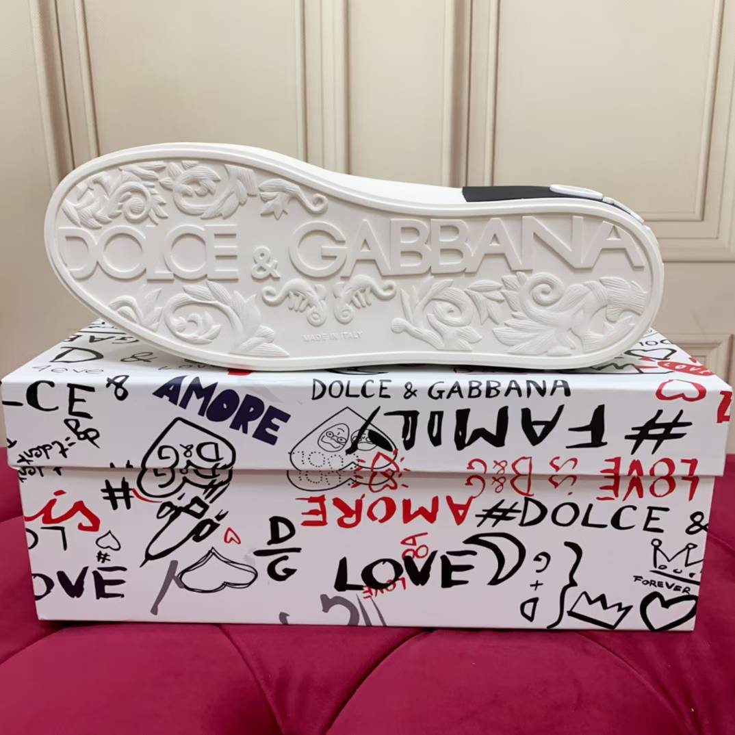 Dolce & Gabbana DG Heavy-Craft Calfskin Sneakers with 5D Accents