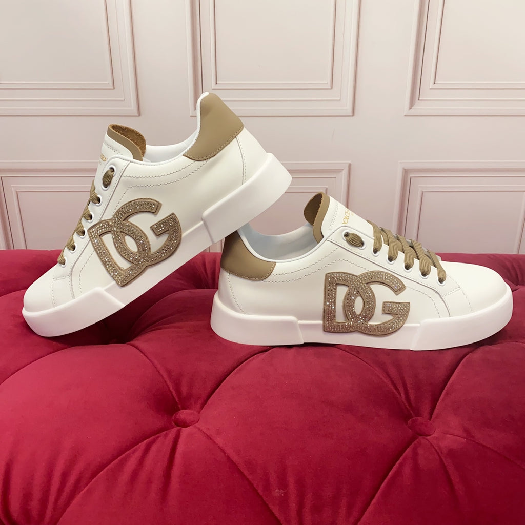 Dolce & Gabbana DG Heavy-Craft Calfskin Sneakers with 5D Accents
