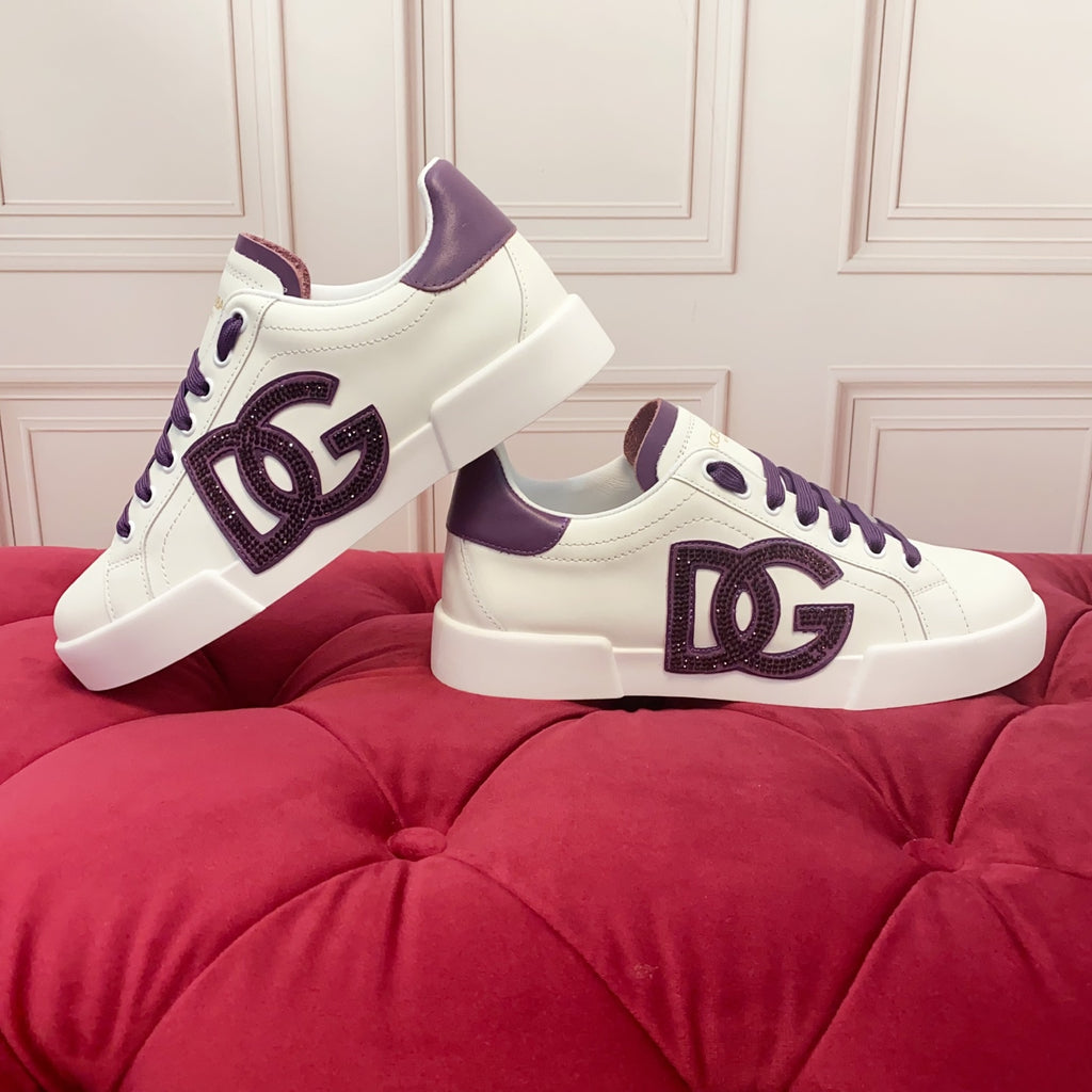 Dolce & Gabbana DG Heavy-Craft Calfskin Sneakers with 5D Accents