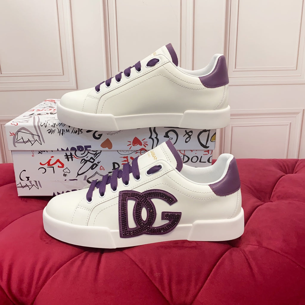Dolce & Gabbana DG Heavy-Craft Calfskin Sneakers with 5D Accents