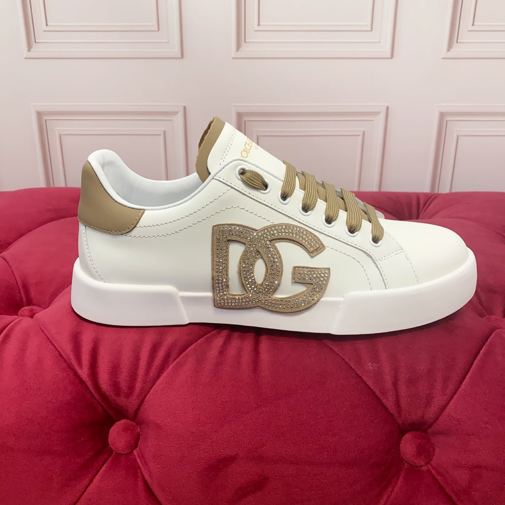 Dolce & Gabbana DG Heavy-Craft Calfskin Sneakers with 5D Accents