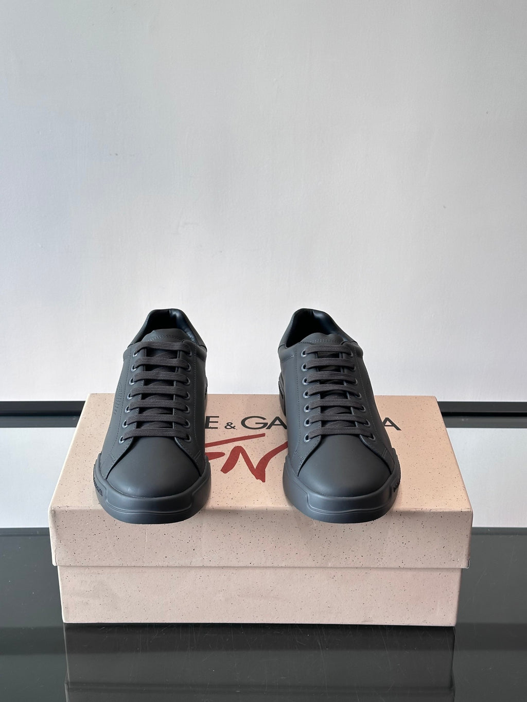 Dolce & Gabbana DG Heavy-Craft Calfskin Sneakers with 5D Accents