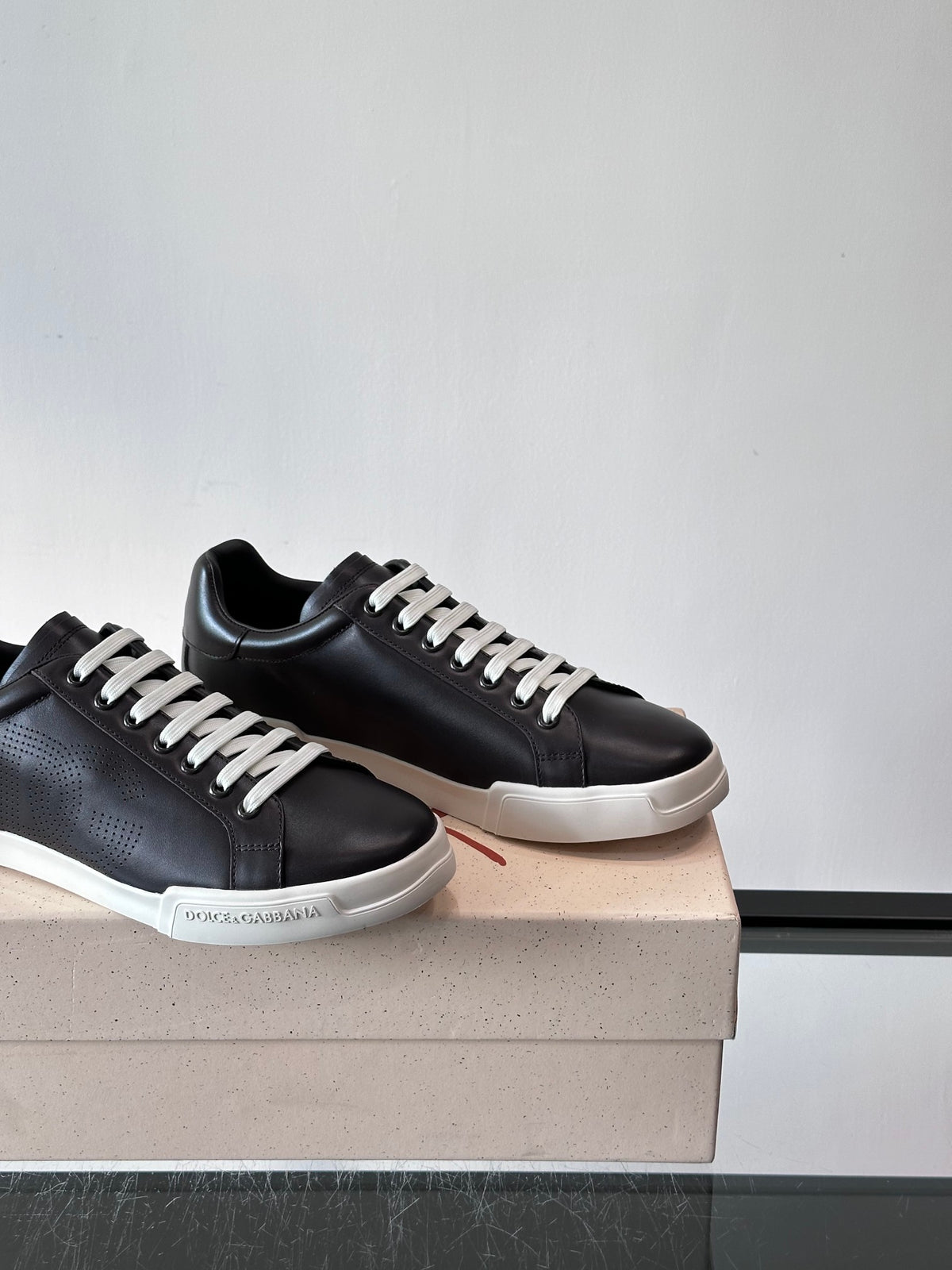 Dolce & Gabbana DG Heavy-Craft Calfskin Sneakers with 5D Accents