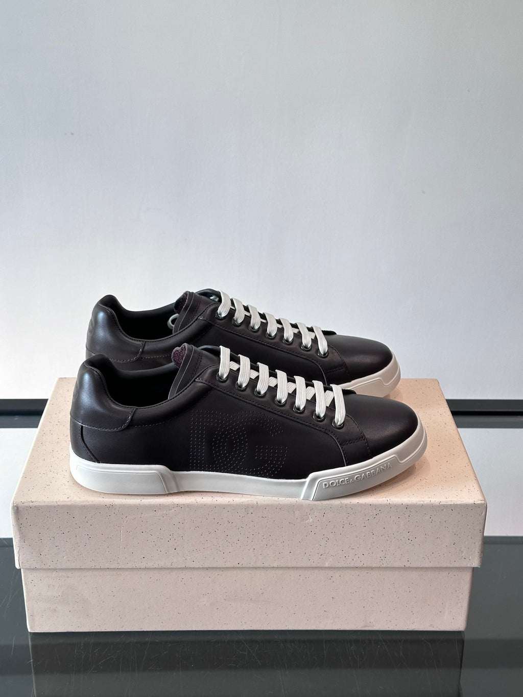 Dolce & Gabbana DG Heavy-Craft Calfskin Sneakers with 5D Accents