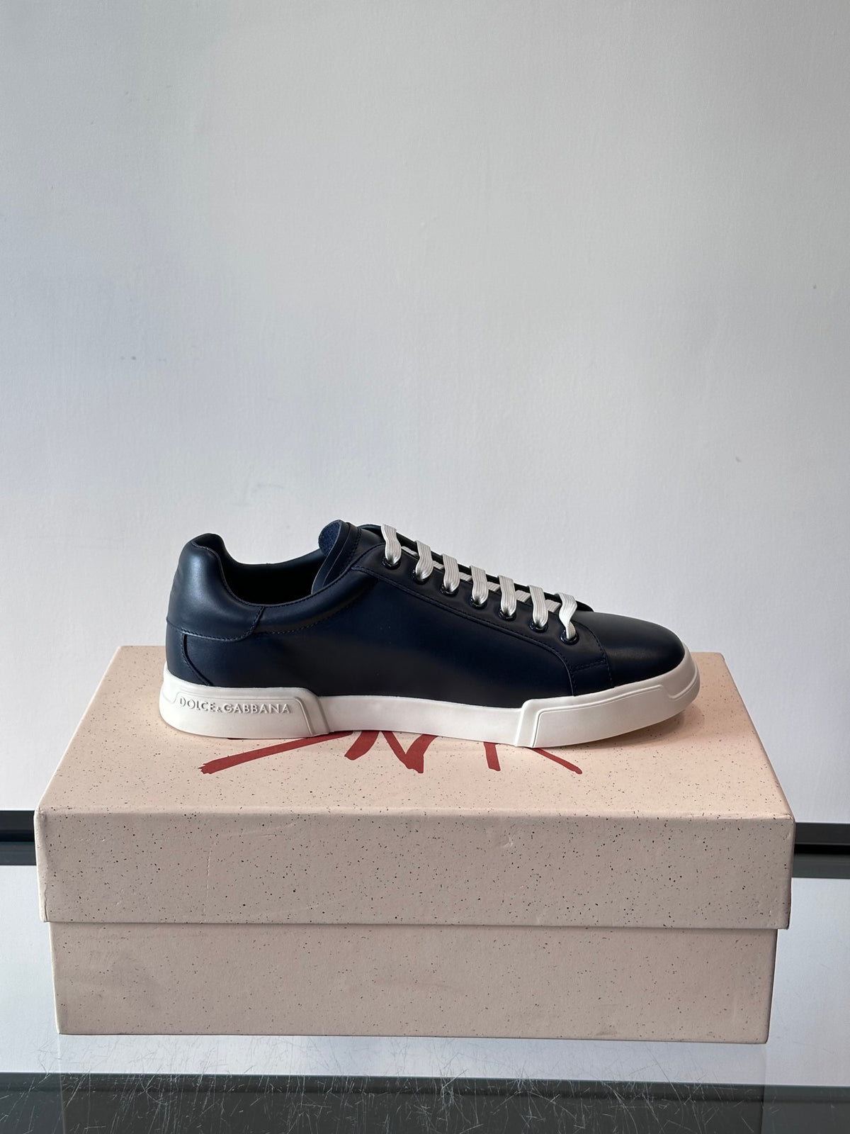 Dolce & Gabbana DG Heavy-Craft Calfskin Sneakers with 5D Accents