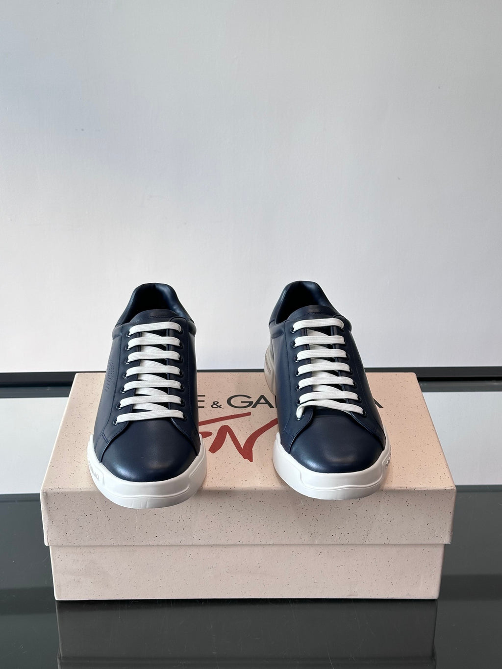 Dolce & Gabbana DG Heavy-Craft Calfskin Sneakers with 5D Accents