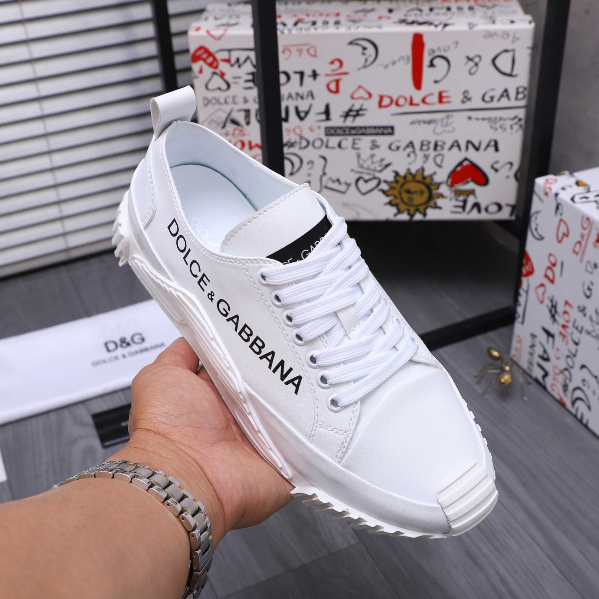 Dolce & Gabbana DG Men's Lace-Up Casual Shoes