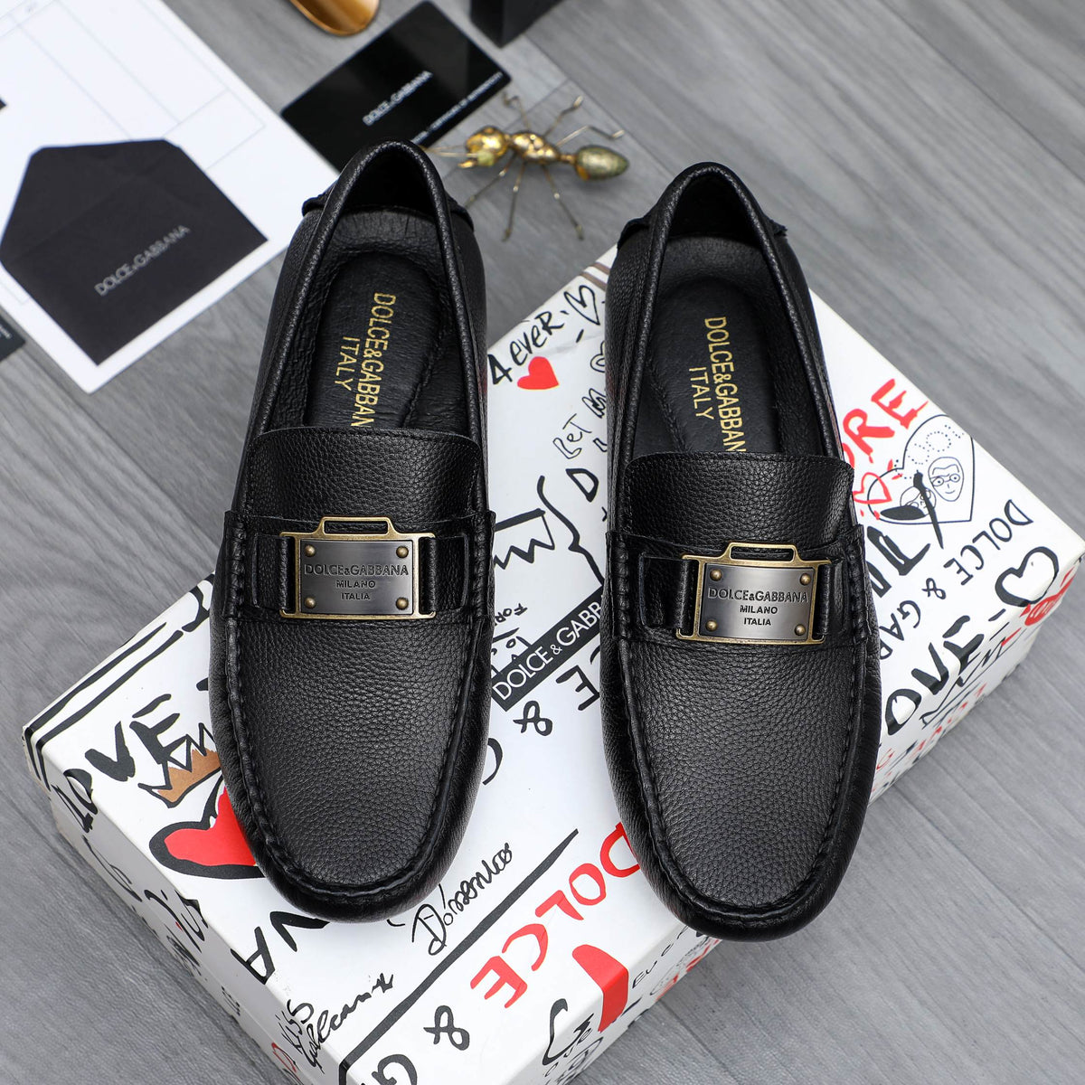 Dolce & Gabbana DG Men's Slip-On Casual Shoes
