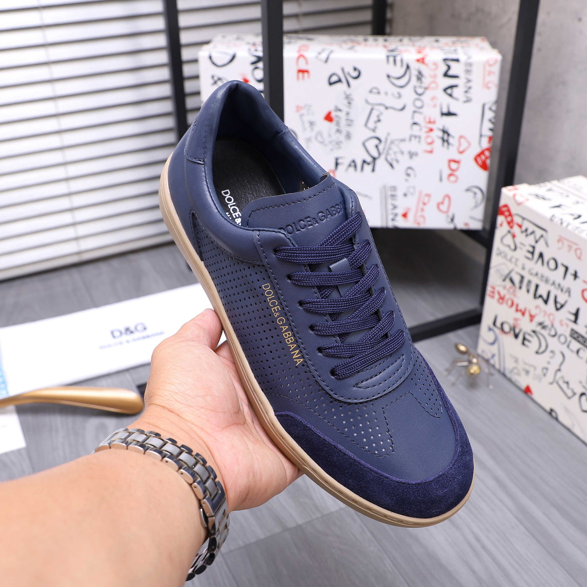 Dolce & Gabbana DG Men's Lace-Up Casual Shoes