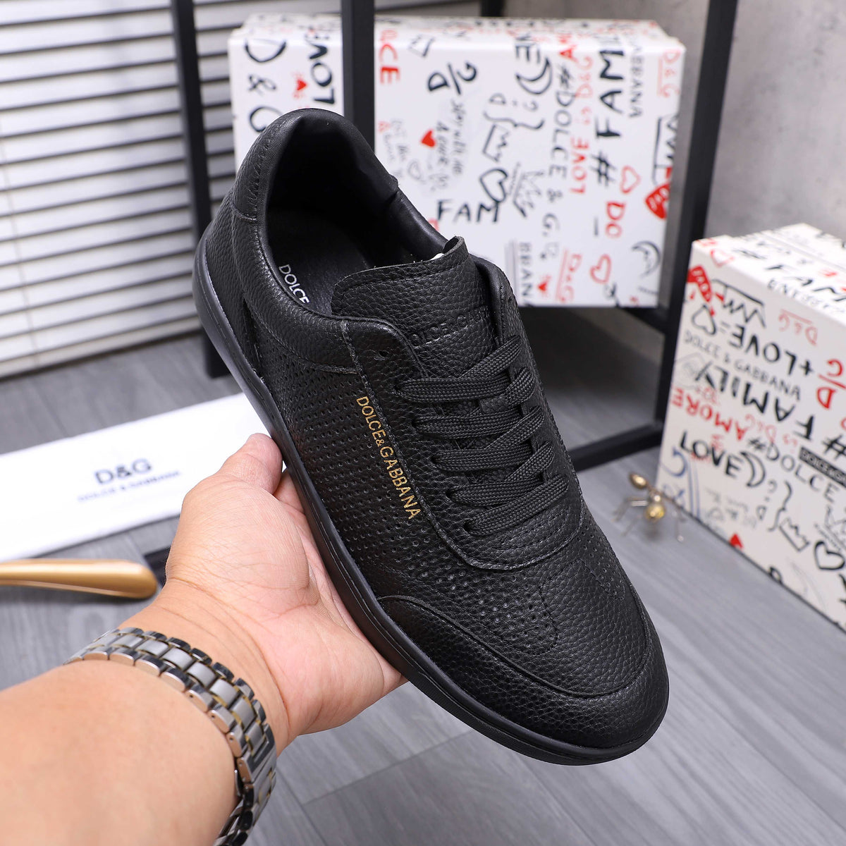 Dolce & Gabbana DG Men's Lace-Up Casual Shoes