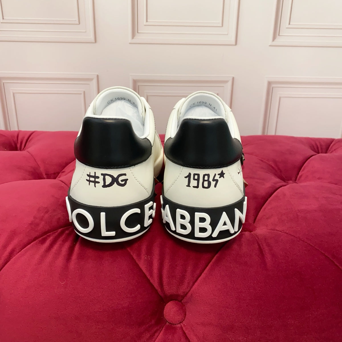 Dolce & Gabbana DG Heavy-Craft Calfskin Sneakers with 5D Accents