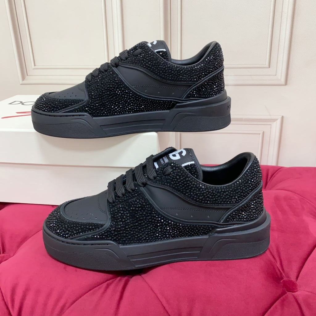 Dolce & Gabbana DG Heavy-Craft Calfskin Sneakers with 5D Accents