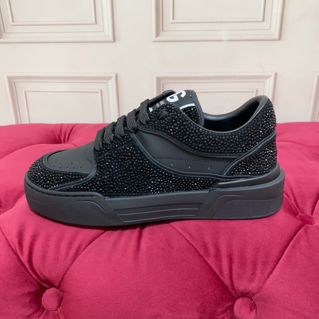 Dolce & Gabbana DG Heavy-Craft Calfskin Sneakers with 5D Accents