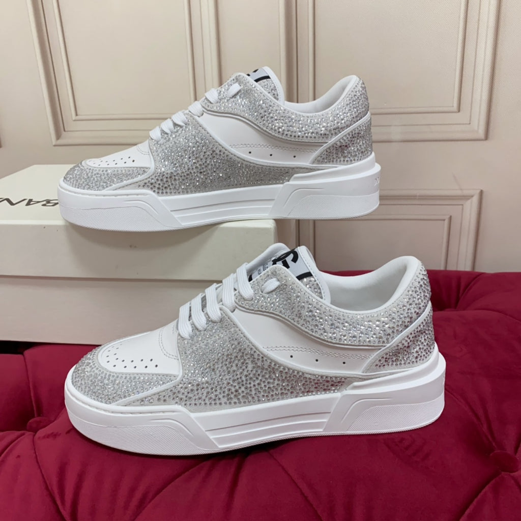 Dolce & Gabbana DG Heavy-Craft Calfskin Sneakers with 5D Accents