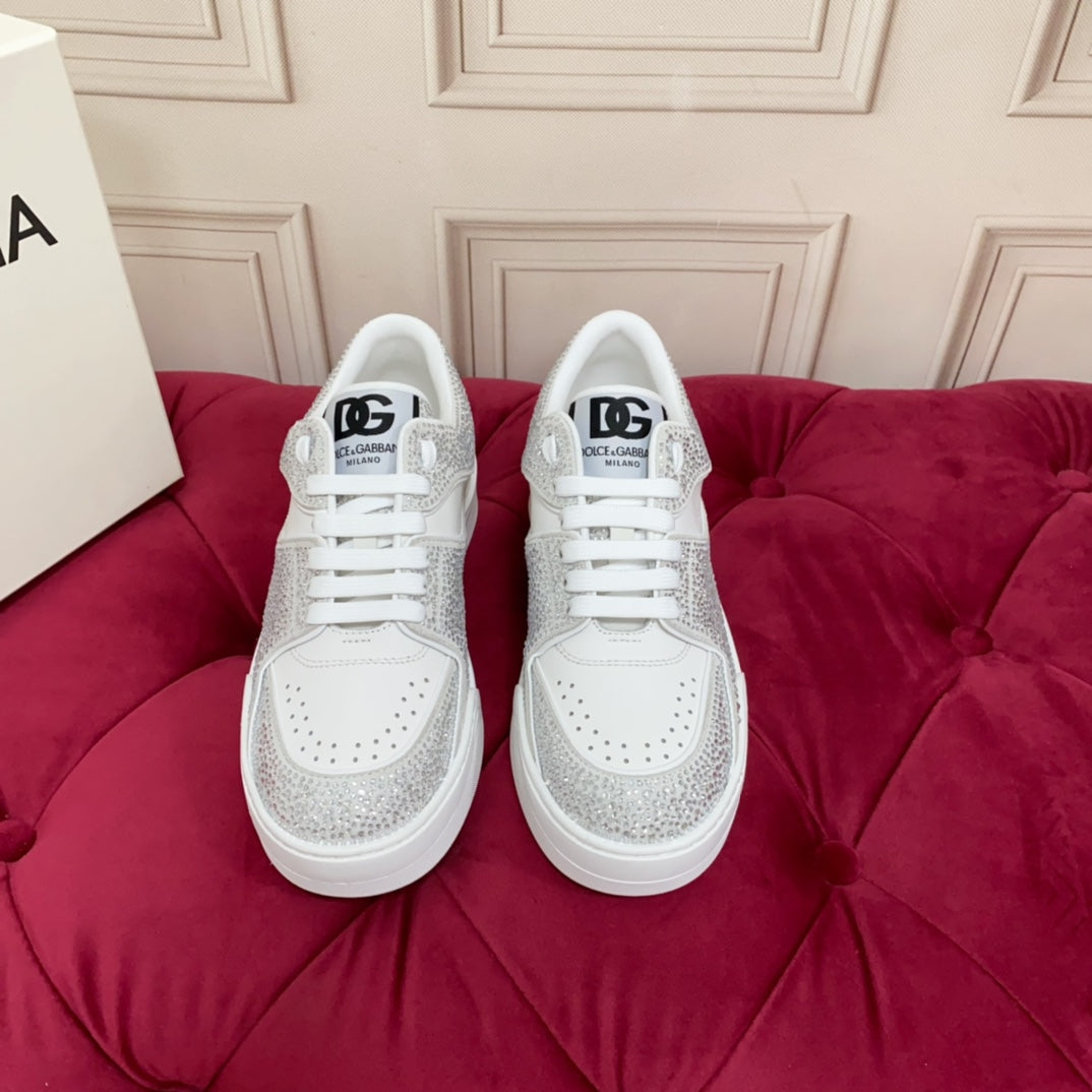 Dolce & Gabbana DG Heavy-Craft Calfskin Sneakers with 5D Accents