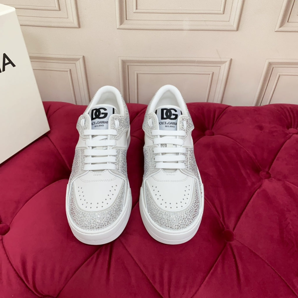 Dolce & Gabbana DG Heavy-Craft Calfskin Sneakers with 5D Accents