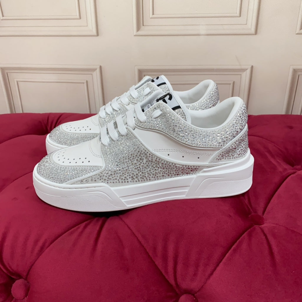 Dolce & Gabbana DG Heavy-Craft Calfskin Sneakers with 5D Accents