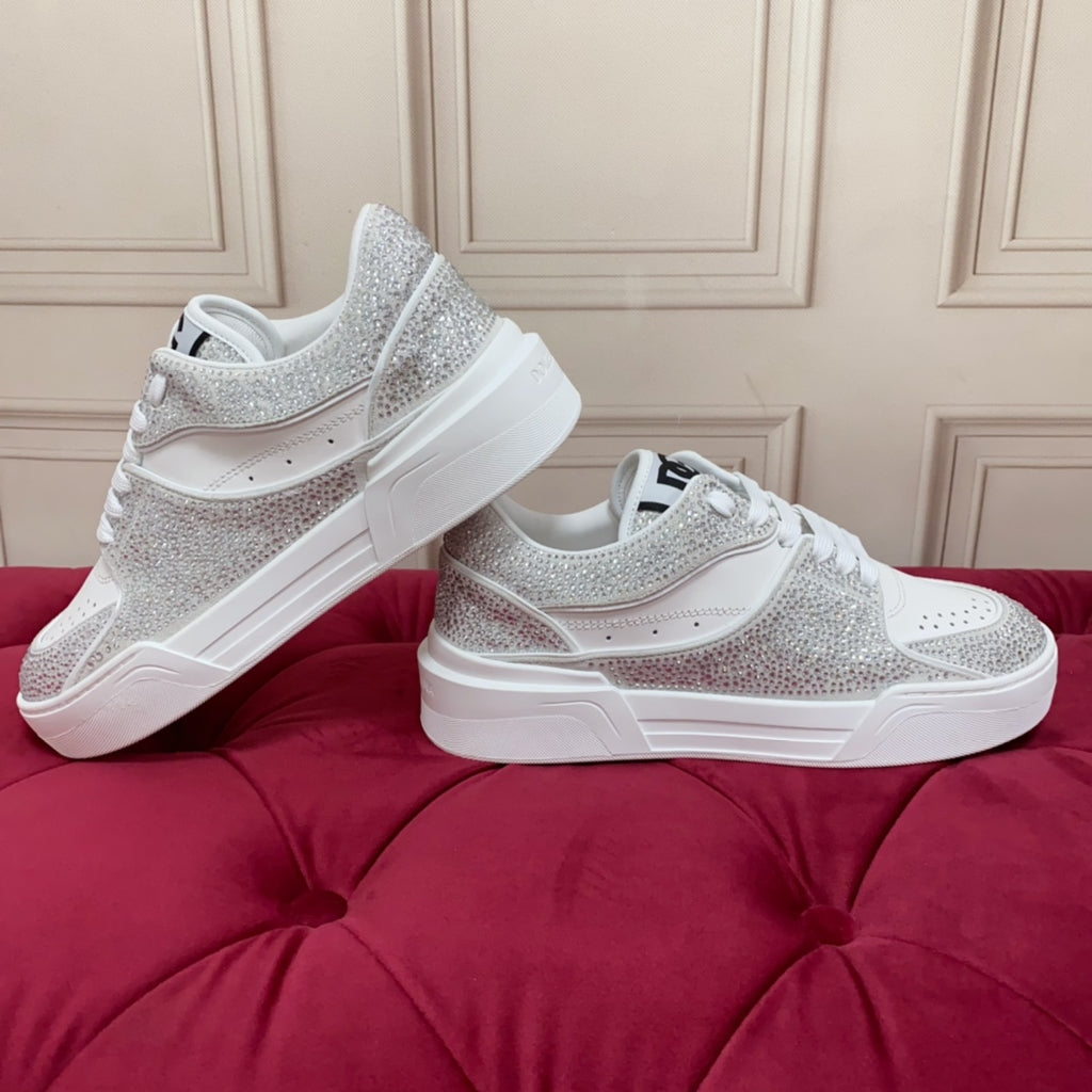 Dolce & Gabbana DG Heavy-Craft Calfskin Sneakers with 5D Accents