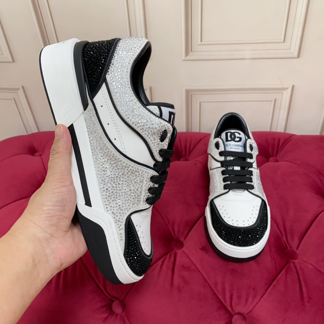 Dolce & Gabbana DG Heavy-Craft Calfskin Sneakers with 5D Accents